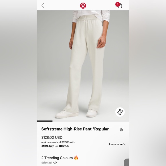 Lululemon Softstreme Pant - Picture 1 of 2